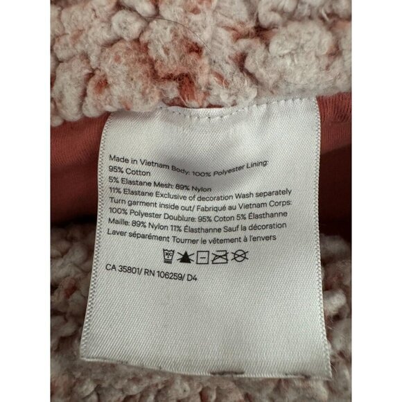 Lululemon Heathered Copper Clay Warmth Restore Sherpa Pullover Womens Size M/L - Picture 6 of 6